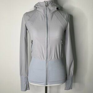 Ivivva by Lululemon Girls Gray Full Zip Hoodie Jacket Size 12 Years